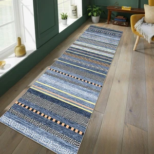 Modern Dijital Baskı Dört Mevsim Yıkanabilir Kaymaz Taban Salon Halısı Mutfak Halısı Yolluk