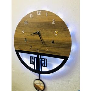 Hayalevim Ahşap Dmr Ahşap Duvar Saati, Ahşap Duvar Saati, Duvar Saati, Sessiz Duvar Saati, Wooden Wall Clock