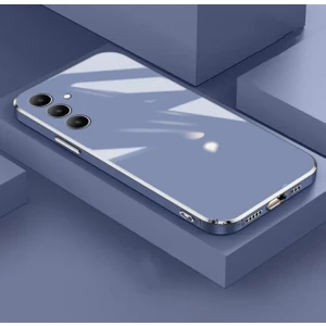 M.TK Moveteck Samsung Galaxy A05S Kılıf Kamera Korumalı Parlak Gold Kenarlı Altın Işlemeli Şeritli Yumuşak Silikon Bark Kapak