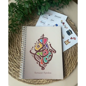 Ramazan Ajandası Zamansız/tarihsiz ve İki Sayfa Etiket