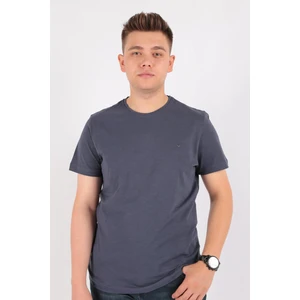 4602 Erkek Bisiklet Yaka Flamlı T-Shirt