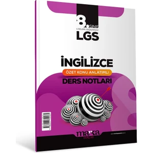 Marka Yayınları 2025 LGS Odak Noktası İngilizce Özet Konu Anlatımı
