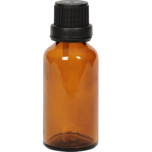 Spain 50 Adet 20 ml Medikal Kahverengi Boş Kehribar(Amber) Cam Şişe ( İçten Damlalıklı 20 cc )