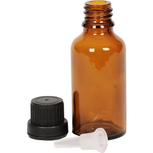 El Attar 20 Adet 10 ml Medikal Kahverengi Kehribar(Amber) Cam Şişe ( İçten Damlalıklı 10 cc )