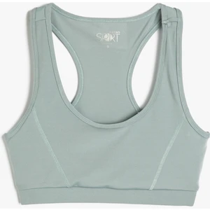 Sporcu Sütyeni Halter Yaka Kapsız Slim Fit
