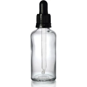 Şeffaf Cam Şişe 10 ml Cam Damlalıklı 25 Adet