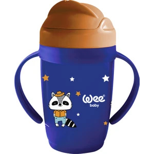 Wee Baby Kulplu Friends Pipetli Bardak Lacivert