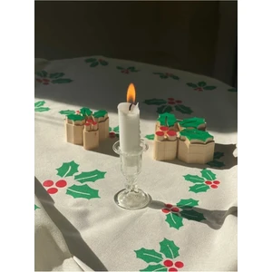 Shura Homeware Mini Cam Mumluk&şamdan Üfleme Cam Şeffaf Cam Mumluk