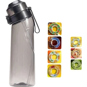 7 Aromalı Kapsül Meyve Aromalı Su Şişesi Sporcu Su Bardağı (Yurt Dışından)