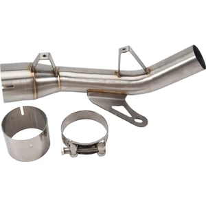 Z900 2017-2022 Egzoz Kaçış Borusu Eliminator Geliştirilmiş Dirsek Orta Bağlantı Borusu Sil Gümüş (Yurt Dışından)