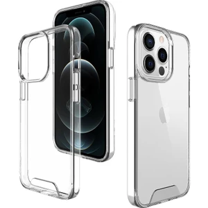 Apple Iphone 15 Pro Kılıf Space Kapak Darbe Emici Kamera Korumasız Şeffaf Silikon Kılıf