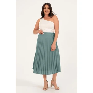 Astarlı Pilili Midi Etek