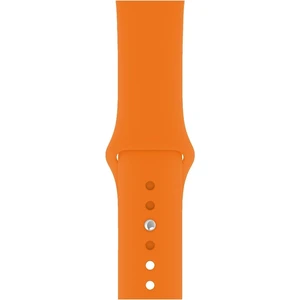 Apple Watch Seri 1/2/3/4/5/6/7/8/se/ultra 38MM 40MM 41MM Kordon Kayış Bileklik Klasik Silikon Açık Turuncu