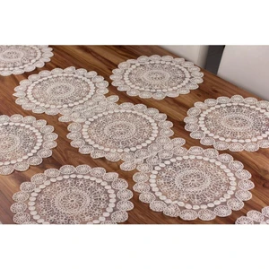 Tropik Home Amerikan Servis Supla ve Runner Set 6 Kişilik Nakışlı 7 Parça Çeyizlik Takımı