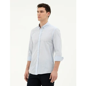 Pierre Cardin Erkek Açık Mavi Slim Fit Uzun Kollu Gömlek 50283343-VR095