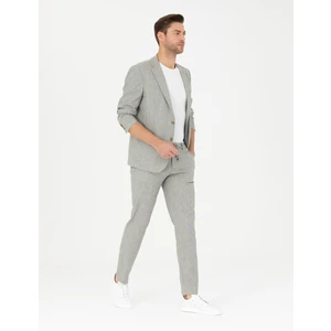 Pierre Cardin Erkek Açık Yeşil Ex. Slim Fit Keten Karışımlı Kumaş Pantolon 50284934-VR092