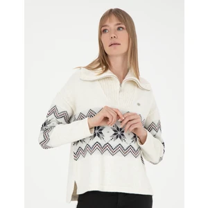 Pierre Cardin Kadın Ekru Comfort Fit Kazak 50280731-VR019