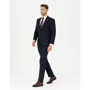 Pierre Cardin Erkek Lacivert Slim Fit Çizgili Takım Elbise 50288211-VR033