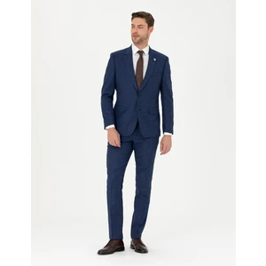 Pierre Cardin Erkek İndigo Slim Fit Çizgili Takım Elbise 50285352-VR028