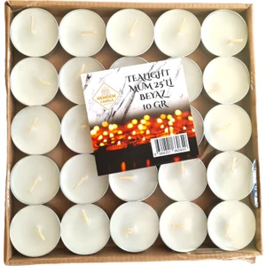 Mum 25'li Tealıght 10 gr Beyaz