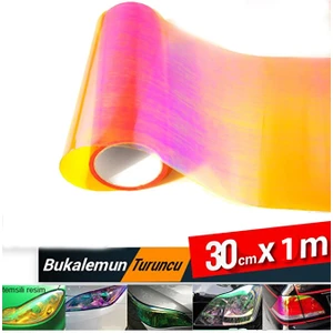 Far Stop Filmi Far Folyosu Bukalemun Turuncu (Rengarenk) Çizik Çizilme Engelleyici Folyo 100CMX30CM
