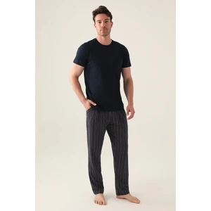 Full Siyah Erkek 3lü Pijama Takımı