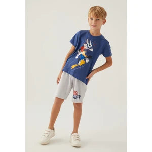Looney Tunes Bugs Lacivert Erkek Çocuk Bermuda Takım