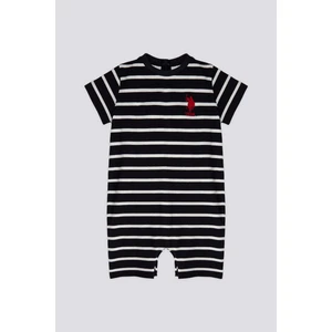 U.S. Polo Assn. Lisanslı Line Lacivert Erkek Bebek Tulum