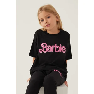 Short Siyah Kız Çocuk T-Shirt