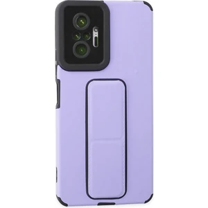 Xiaomi Redmi Note 10 Pro Kılıf Mega Standlı Silikon - Lila 300099