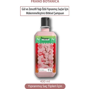 Yıpranmış Saçlar Için Gül ve Zencefil Yağı Özlü Onarıcı Bitkisel Saç Bakım Şampuanı 400 ml