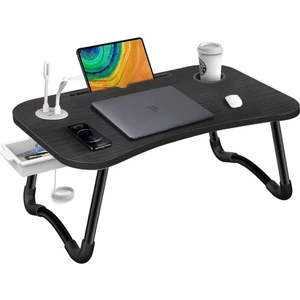 Laptop Standı Usb'li Çekmeceli Çocuk Çalışma Sehpası Yatak Sehpası Ders Çalışma Masası Ders Masası USBS