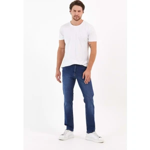 Digital Jeans Fermuarlı Yüksek Bel Koyu Mavi Kot Pantolon
