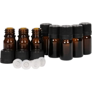 Spain 10 Adet 5 ml Medikal Kahverengi Kehribar(Amber) Cam Şişe ( Içten Damlalıklı 5 cc )