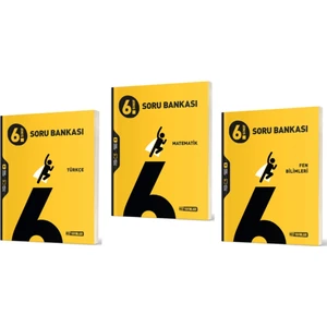 Hız Yayınları 6. Sınıf Türkçe - Matematik - Fen Bilimleri Soru Bankaları 3 Kitap