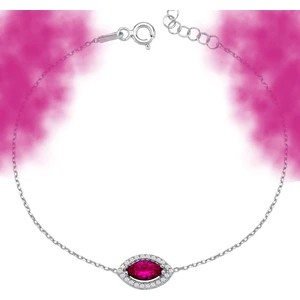 Usho Jewelry 925 Ayar Gümüş Pırlanta Modeli Mekik Bileklik