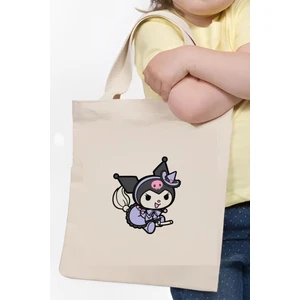 Kawaii Kuromi Tasarım Çocuk Çantası, Oyuncak Çantası, Kitap Çantası, Tote Bag Bez Çanta