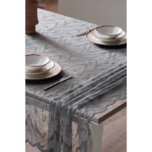 Doqu Home Croco Masa Örtüsü 145X240CM - Gri