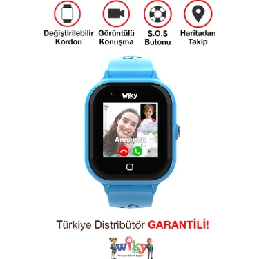 Wiky Watch 4s Mavi Görüntülü Görüşmeli Akılı Çocuk