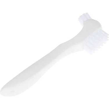 Silver Umbrella Protez Temizleme Fırçası Kıllar ve Ergonomik Kauçuk Saplı Çok Katmanlı Kıllar