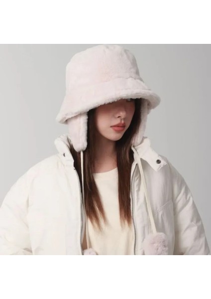 Bombacı Kış Sıcak Kova Şapka Şapka Kadınlar Için Golf Kap Yürüyüş Şapkası Kürk Şapka Kış Şapka Varil Kap Pamuklu Kumaş Kulak Koruyucu Kap (Yurt Dışından) fırsatları