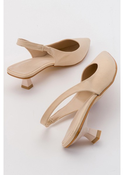 Sivri Burunlu Kadın Topuklu Sandalet TEN ZRA fırsatları