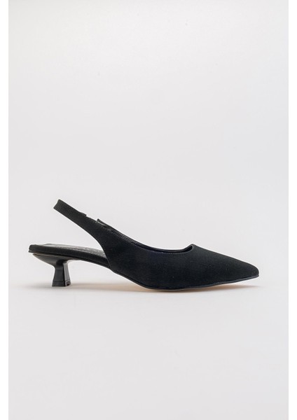 Sivri Burunlu Kadın Topuklu Sandalet SİYAH ZRA fiyatları