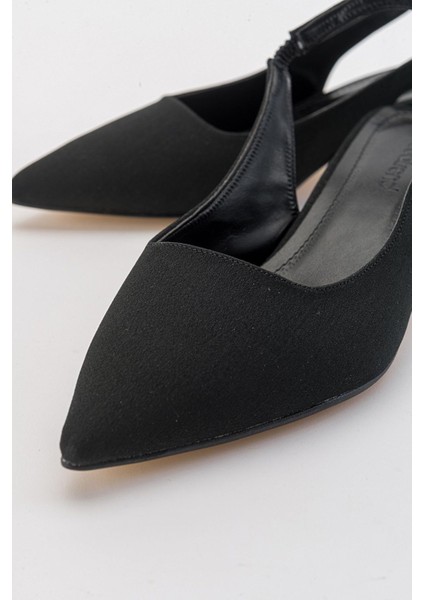 Sivri Burunlu Kadın Topuklu Sandalet SİYAH ZRA modelleri