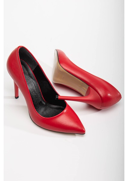 Kadın Stiletto Kırmızı Cilt modelleri