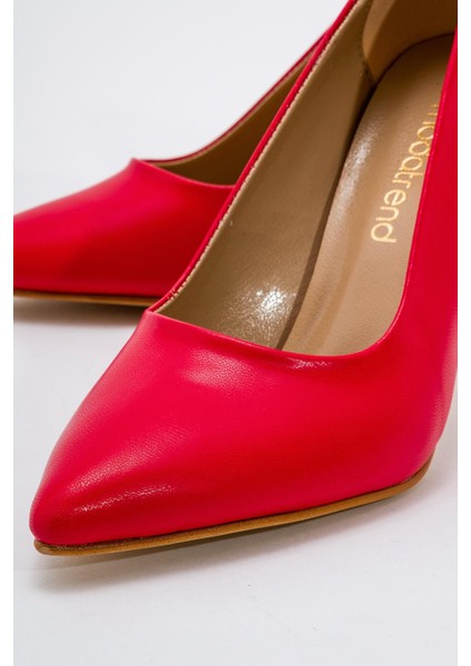 Kadın Stiletto Kırmızı Cilt