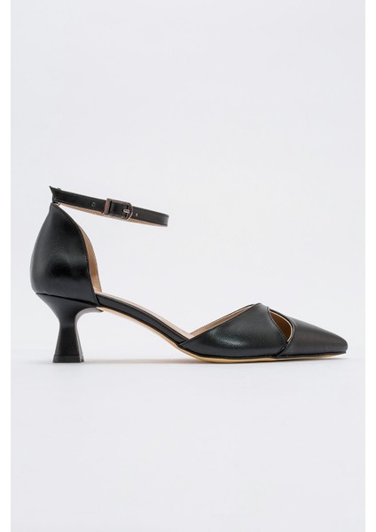 Kadın Topuklu Ayakkabı Siyah Cilt fiyatları