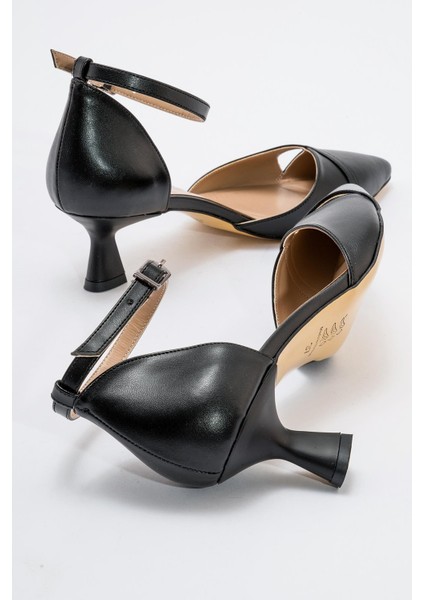 Kadın Topuklu Ayakkabı Siyah Cilt fırsatları