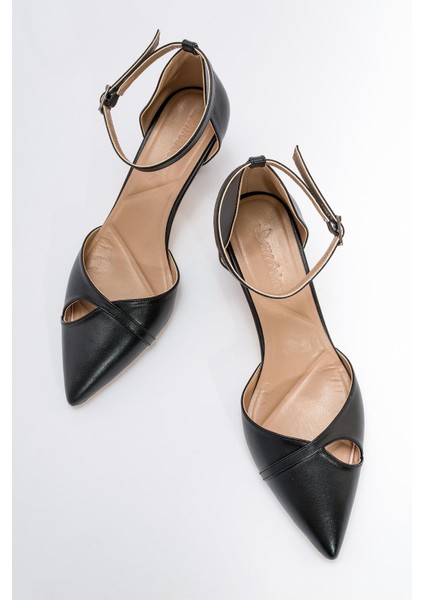 Kadın Topuklu Ayakkabı Siyah Cilt indirimleri