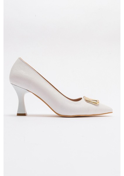 Kadın Sivri Burunlu Stiletto Beyaz Prada fiyatları